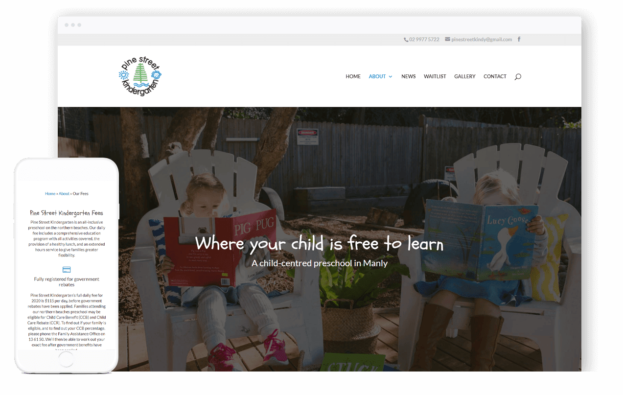 Kindergarten Website Design